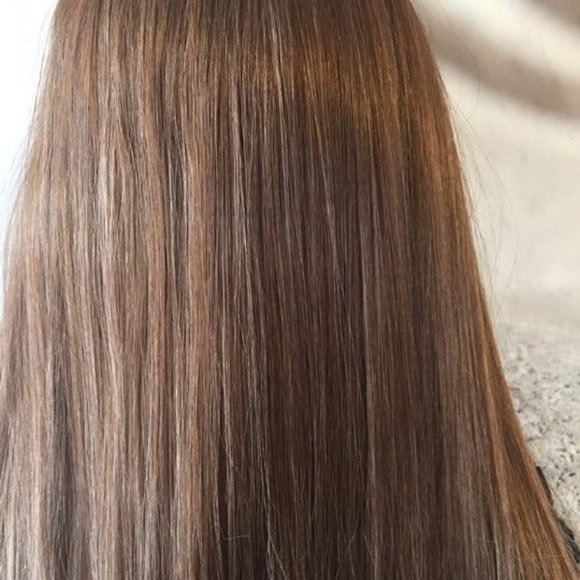 Light brown lace front wig main image 6